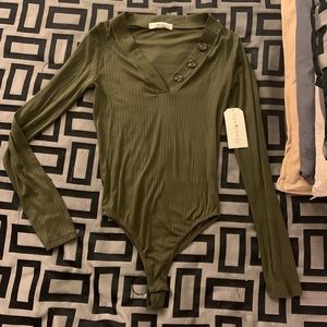 Hunter green bodysuit